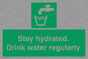 Stay hydrated. Drink water regularly 